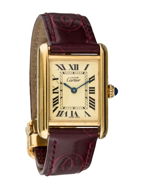 cartier tank watch cost|cartier tank must watch price.